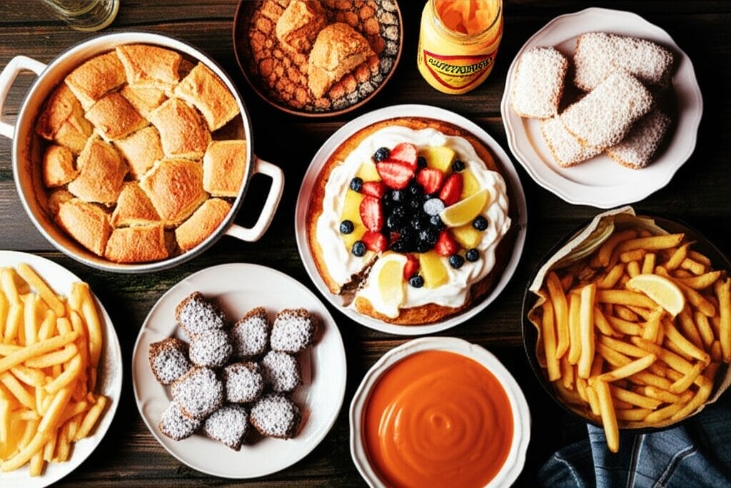 Generate a high-quality, relevant image prompt for an article about: Famous Australian Food: Must-Tr
